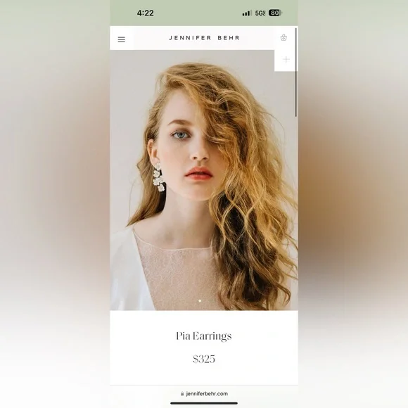 Jennifer Behr Pia Earring (sold out) - Picture 4 of 5